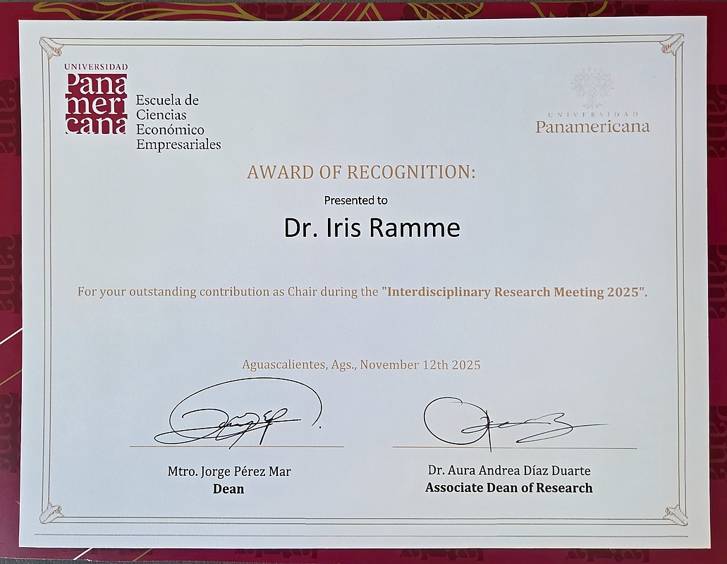 PhD award presentation