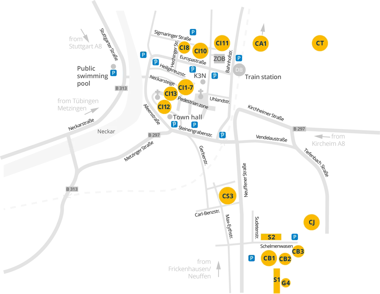 Survey map Nuertingen